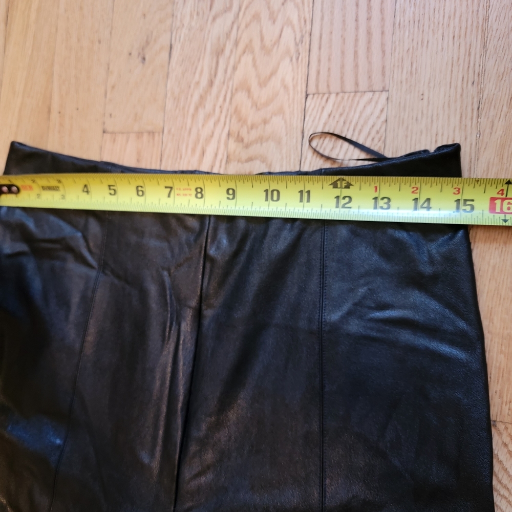 Amanda Uprichard X REVOLVE Malta Faux Black Leather Pants Size Large NWOT - Picture 7 of 15